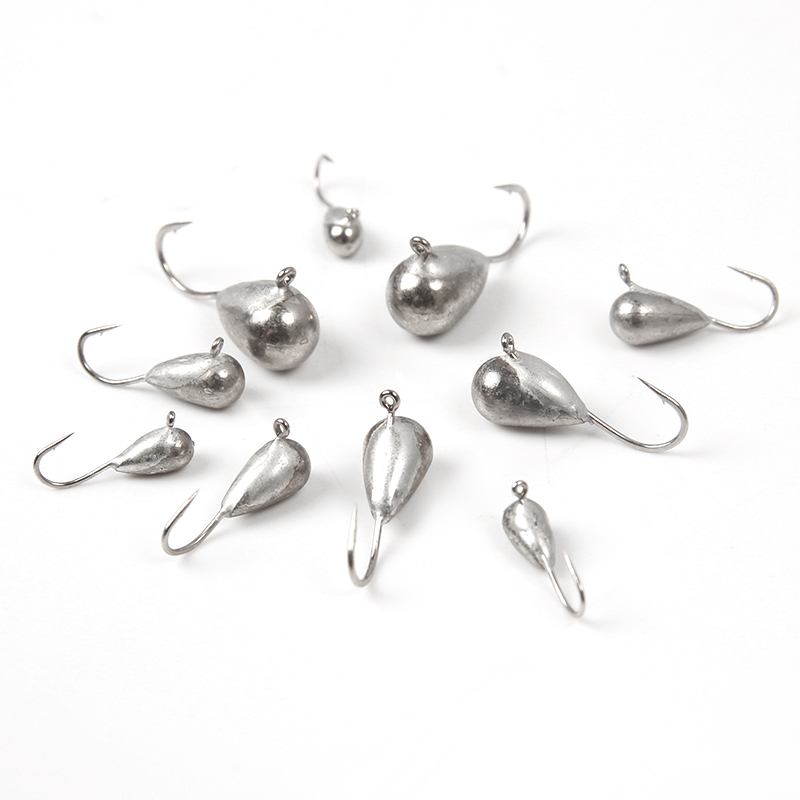 Fast delivery blank tear drop ice jig tungsten ice jig in stock